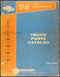 Studebaker Truck 2E-8E early 60's shop parts manuals