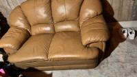 Leather sofa set 