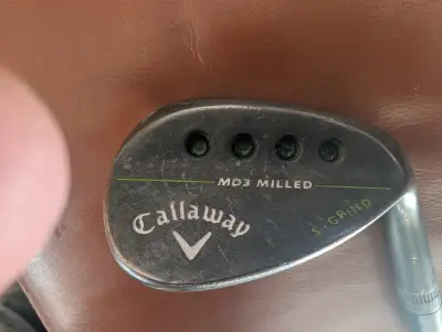 Callaway 60 degree right handed wedge. MD3 Milled. Matte black., View more