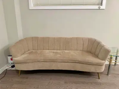 Like-New Beige Sofa – Moving Sale, View more