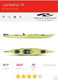 Necky Looksha Kayak For Sale Best offer