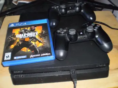 PlayStation 4 (PS4) Console with 2 Controllers and Games, View more