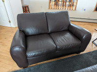 Leather Sofa (Brown) 