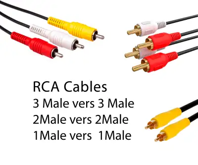 Câble AV RCA pour audio/vidéo composite SIMPLE DOUBLE TRIPLE, View more