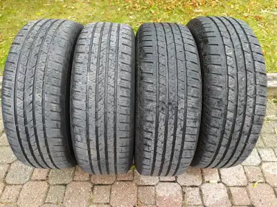 A set of 4 Continental CrossContact LX premium, all season touring tires, size 225/65R17, plenty of...