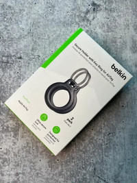 Belkin Apple AirTag Holders w Key Ring 2 Pk + JETech 2 Pk(Boxed)