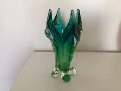 VASE VERRE SOUFFLÉ CHALET VERT/BLEU CHALET ART GLASS, View more