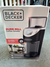 Brand new black + decker coffee grinder 