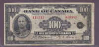 1954 Canadian $100 And     Older Canadian Paper Money  (Wanted)