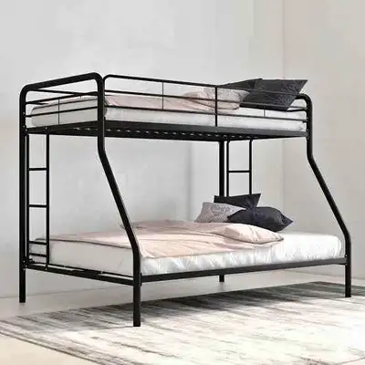 "Single Over Double Bunk Bed Frame", View more