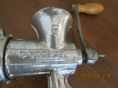 Vintage Meat Grinder “Porkert” #5 Made in Czechoslovakia, View more