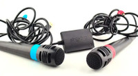 2  x Pair of Singstar Mics for   Playstation 2 or 3