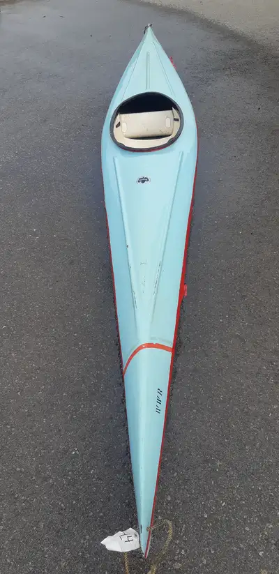 Femat Racing Kayak 14' 8" long . Fiberglass, very light. Comes with 2 paddles