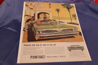 1959 Pontiac New V8 Original Ad