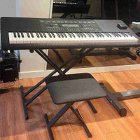The Casio WK-245 keyboard/piano, Casio stand and CasioARBENCH   