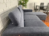 Clearance Sale on 3 Seater fabric Sofa with storage Ottoman.