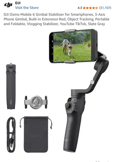 DJI Osmo Mobile 6 Gimbal Stabilizer. New, View more