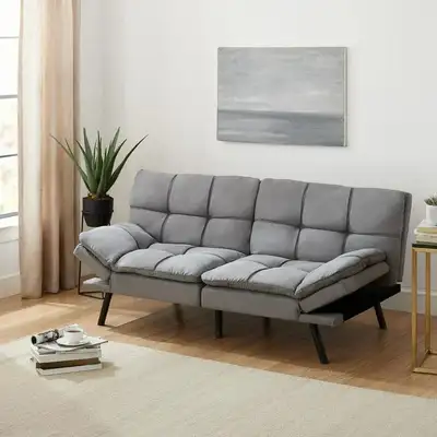 Brand New Mainstays Memory Foam Futon – Sealed Box, View more