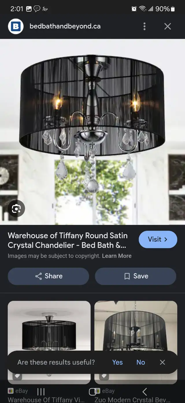 Tiffany style 6 light crystal chandelier in Indoor Lighting & Fans in Mississauga / Peel Region - Image 2
