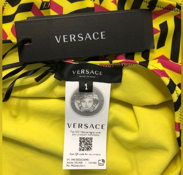 Versace Greca Print One Piece Swimsuit Red Royal Size IT 1  in Women's - Other in City of Toronto - Image 4
