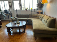 3 piece vintage, sectional couch