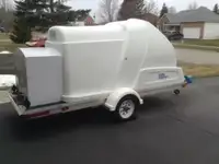 Single Enclosed Snowmobile Trailer