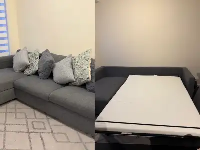 Sofa Bed (Queen size) with Storage, Gently Used (2 years old), View more
