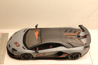 1/18 Davis Giovanni Lamborghini Aventador SVJ Matte Grey 