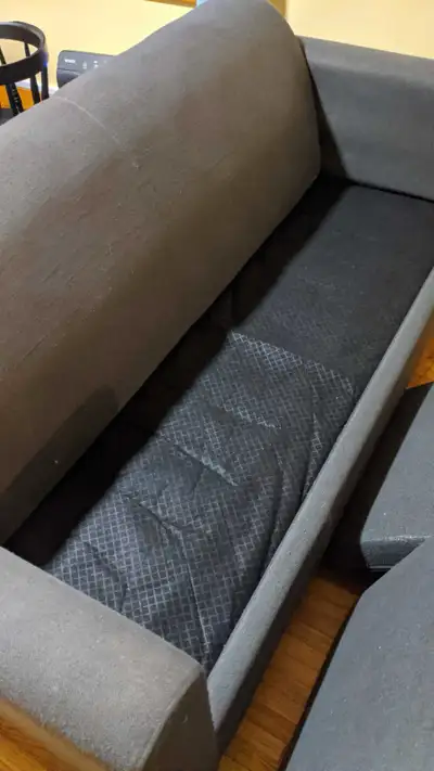 Grey Sofa delivery available for fee, View more