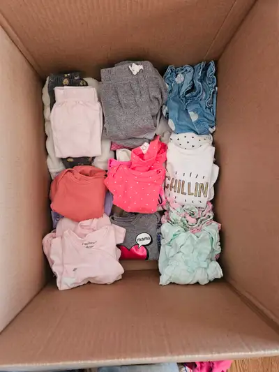Onesies, sweaters, sleepers, summer pieces, winter onesie and socks. All freshly washed and gently u...