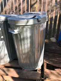 Galvanized Garbage Can