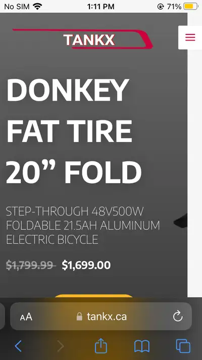 SELLING MY NEW EBIKE. ASKING FOR $800. ITS PRICED AT $1800. THERES AN ERROR WITH THE SCREEN THAT CON...