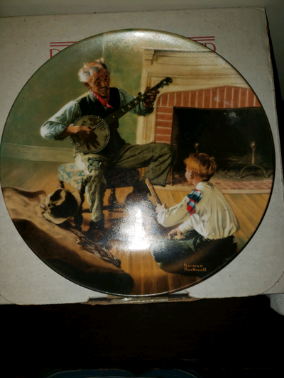 The banjo player by Norman Rockwell Make an offer