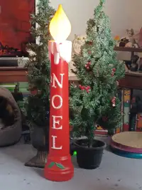 Christmas vintage TPI blow mold candle