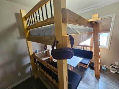 Free Bunk Beds with convertible lower bed/table, View more