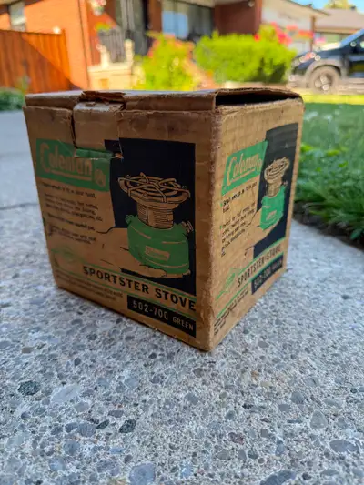 Coleman camping stove, View more