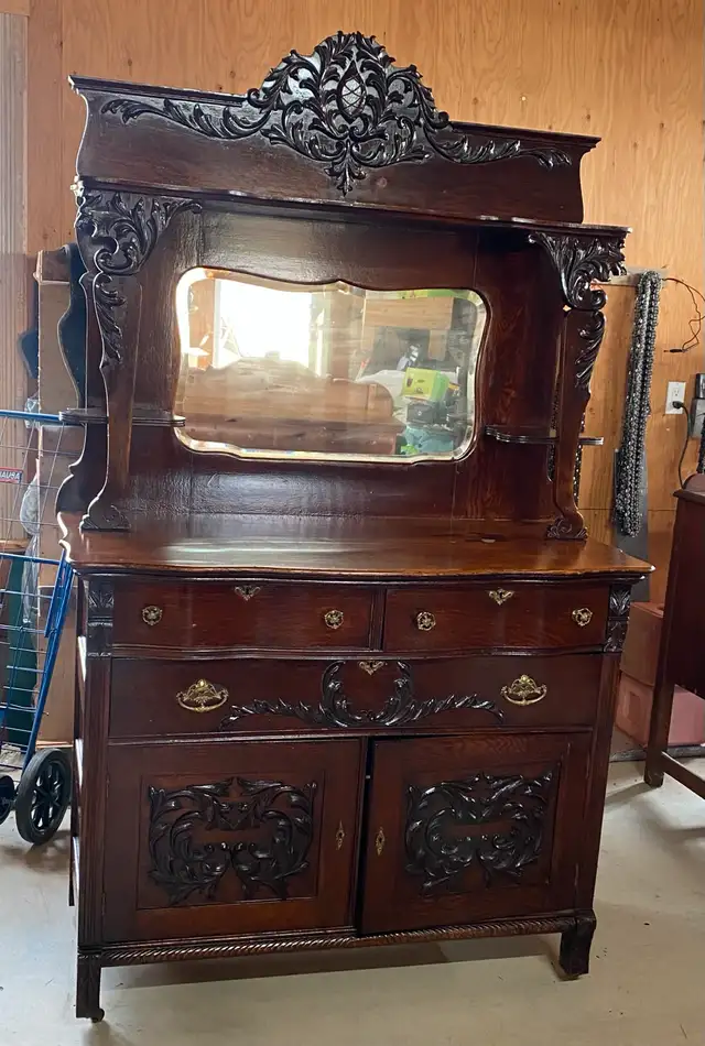 Carved Antique Buffet63005668388097121