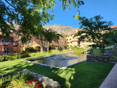 Stylishly furnished with everything you need, personal patio and one minute walk to Osoyoos Lake. Av...