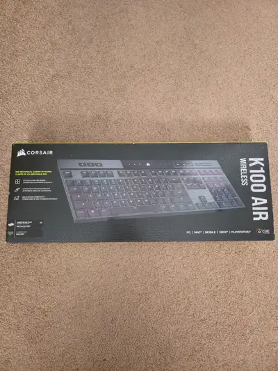 Corsair K100 Air Wireless RGB Gaming Keyboard - Black, View more