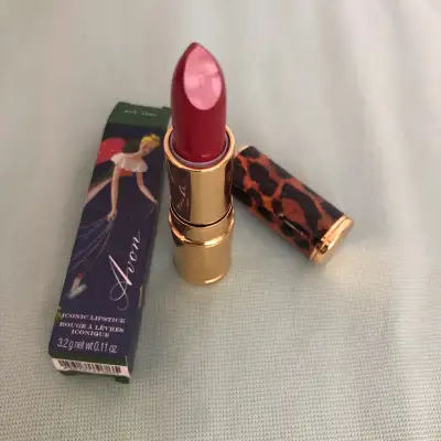 Avon Red Animal Print Lipstick / Soho Make Up Bag / Brush Set, View more
