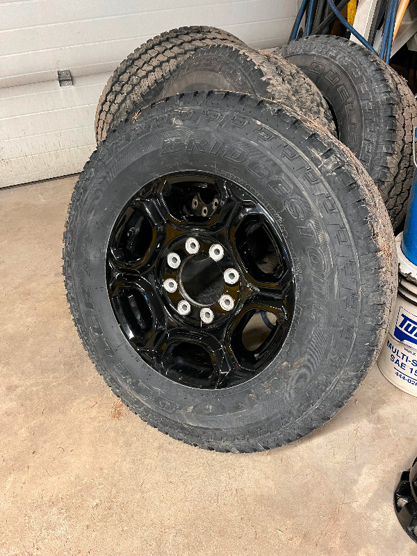 Ford original 18” rims w Bridgestone Duellers in Tires & Rims in Barrie