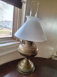 Antique Brass Oil Lamp