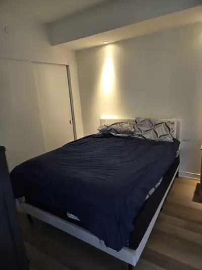 This is a room rental, including a bed and television. Also comes with a private bathroom. The rent...