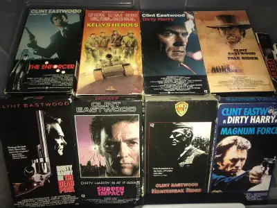 Clint Eastwood 9 VHS Movie Lot, View more