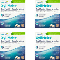 XyliMelts Dry Mouth Relief, Mild Mint Flavour, Sugar-Free, 5pkgs