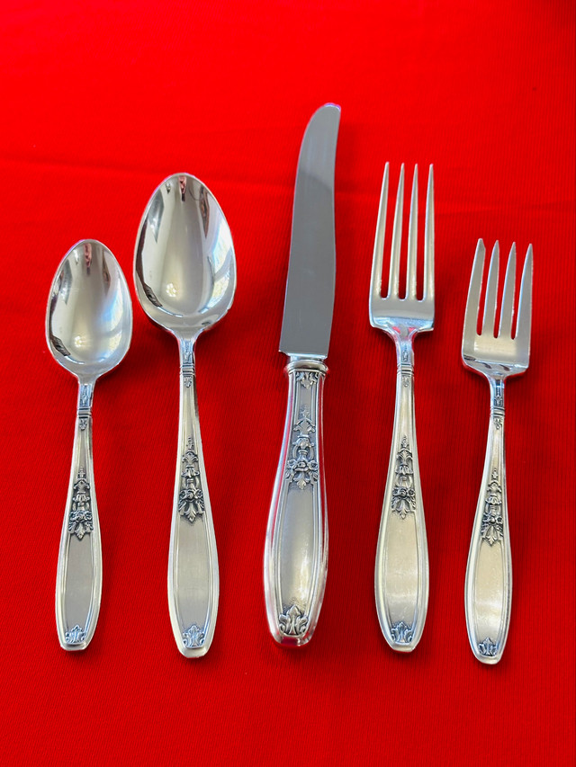 Antique silver flatware/ silver plated cutlery set for 12 person in Kitchen & Dining Wares in Ottawa