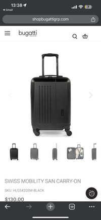Swiss mobility SAN carry on luggage bag 