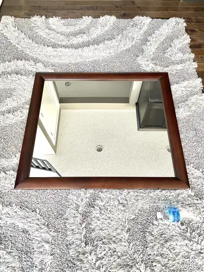  Clean, perfect condition mirror—easy to hang on any wall, View more