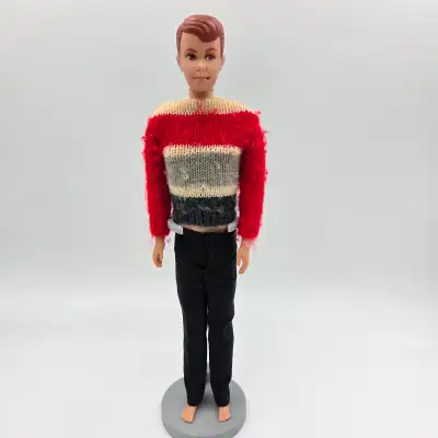 Vintage 1960 Allan Barbie Doll Redhead Molded Hair Straight Leg, View more