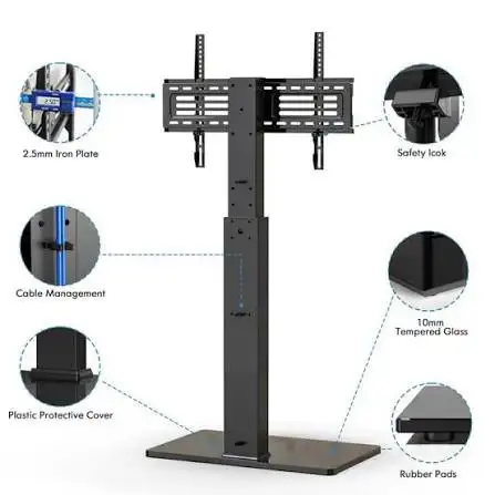 Like New Floor TV Stand with Swivel Mount for 32”-65” TVs – Box in Video & TV Accessories in Ottawa - Image 4
